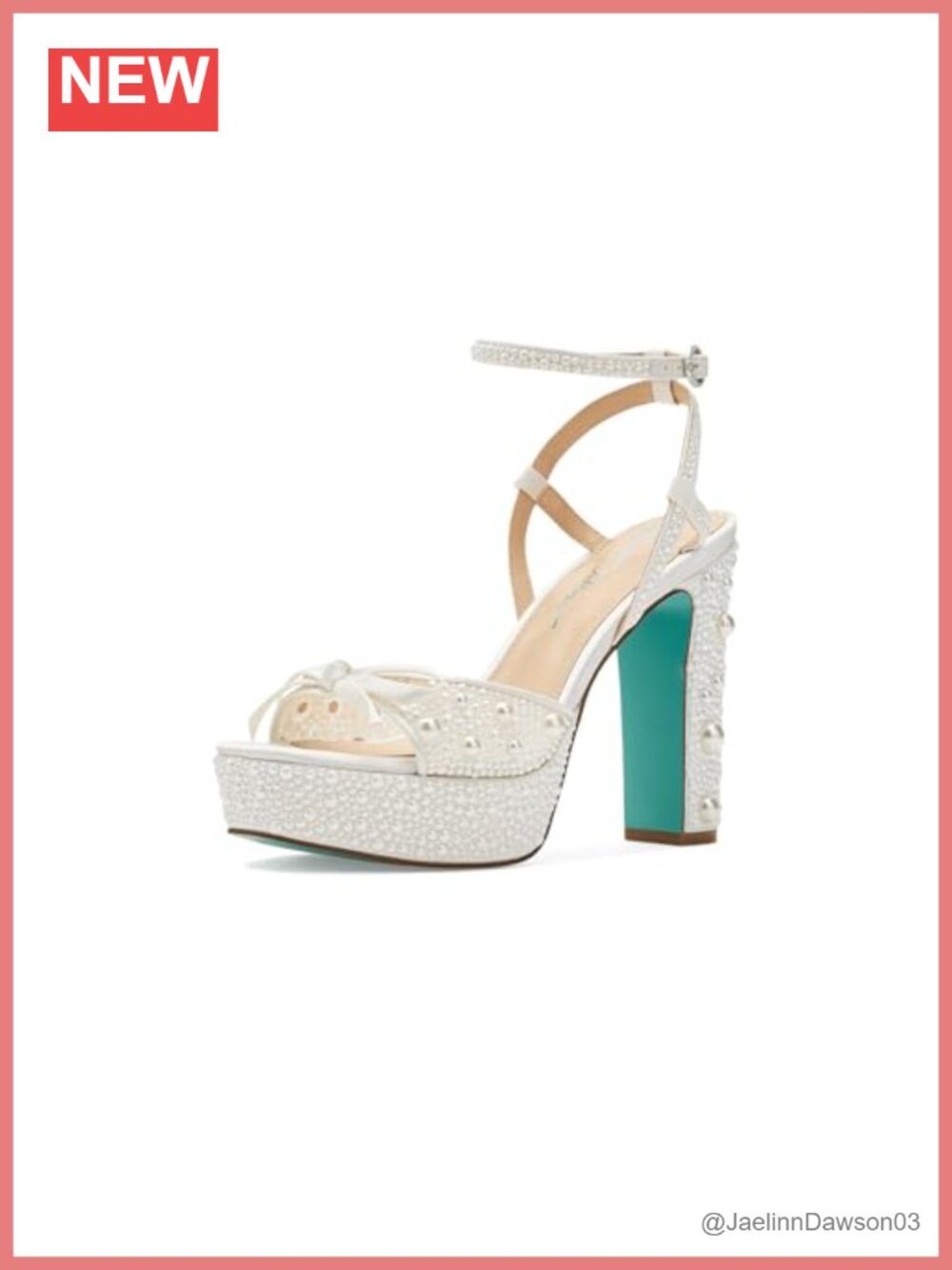 Betsey Johnson Enola Pearl Stiletto Heels Women's Pumps Platform
